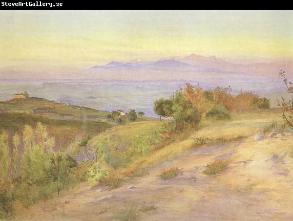 Mattew Ridley Corbet,ARA Volterra,looking towards the Pisan Hills (mk46)